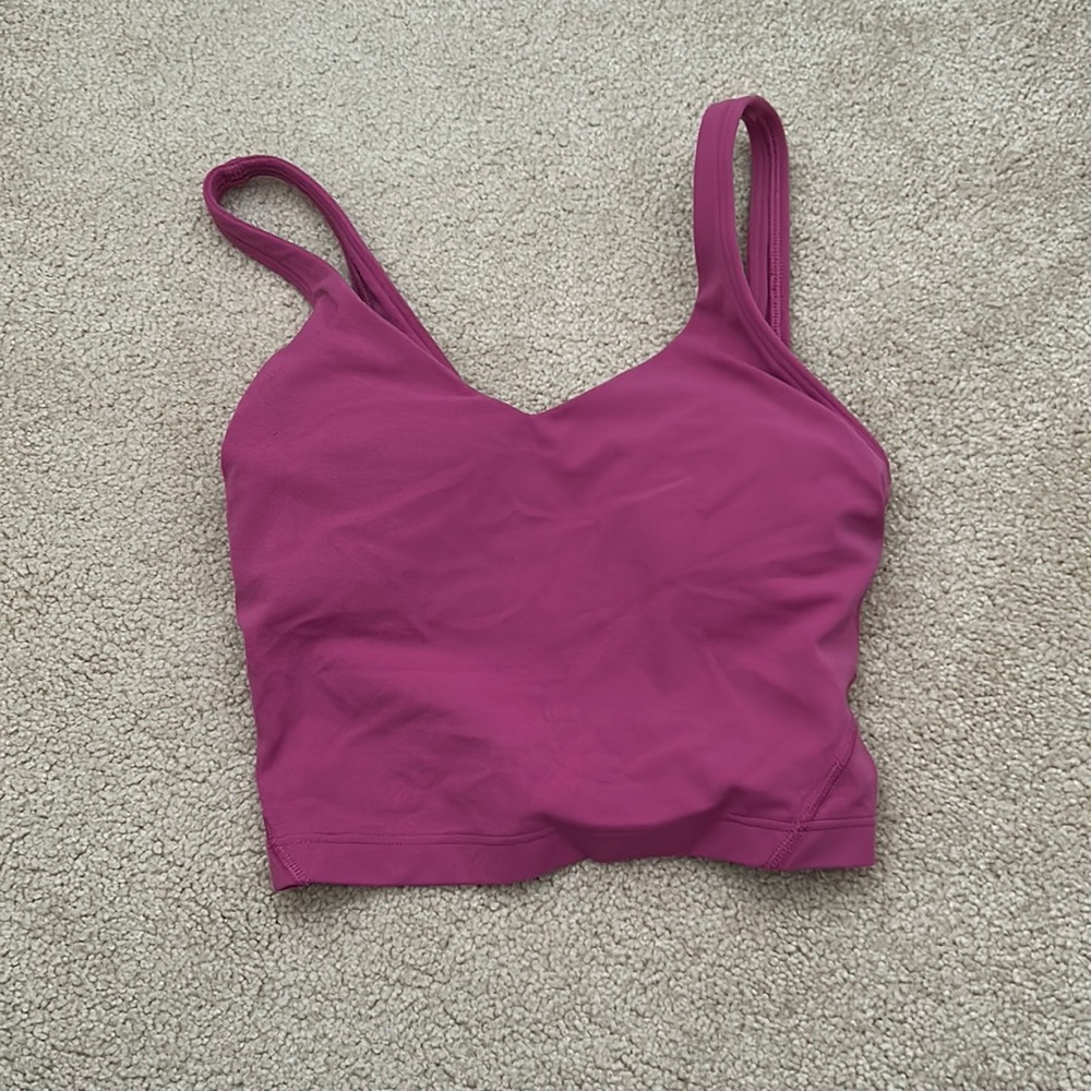 Pink lululemon align tank size 0